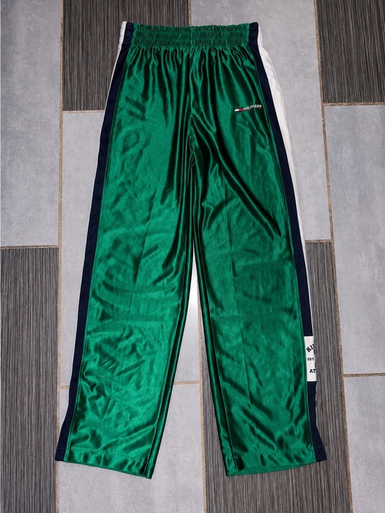 Tommy Hilfiger Pants - Tommy Hilfiger Green Track Pants - woman’s medium Y2K sports